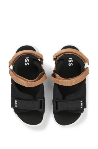 Kindersandalen mit kontrastierendem Logo