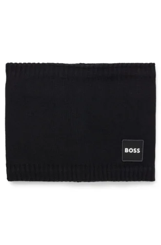 Kinderschal mit Logo-Applikation aus Twill