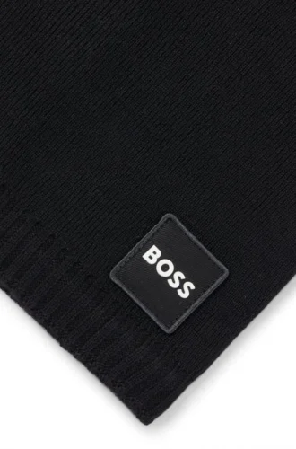 Kinderschal mit Logo-Applikation aus Twill