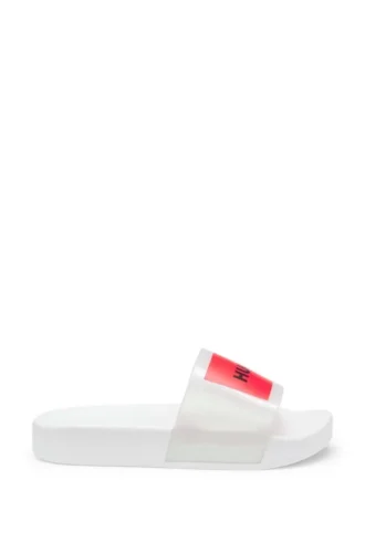 Kinderschlipper mit Logo-Aufdruck