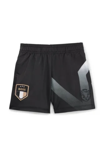 Kindershorts aus Stretchstoff mit Degradé-Motiv