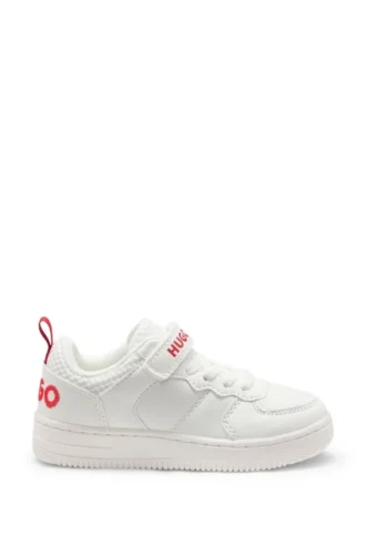 Kindersneaker aus Kunstleder und Mesh