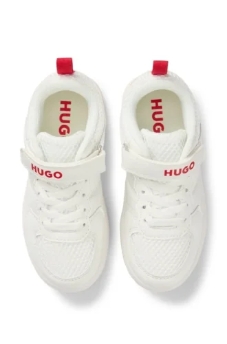 Kindersneaker aus Kunstleder und Mesh