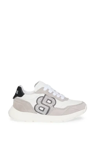 Kindersneaker aus Leder mit Double-B-Monogramm
