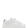 Kindersneaker aus Leder mit geprägten Monogrammen