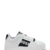 Kindersneaker aus Leder mit Logo-Print