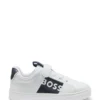 Kindersneaker aus Leder mit Logo-Print