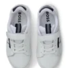 Kindersneaker aus Leder mit Logo-Print