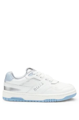 Kindersneaker aus Leder und Canvas
