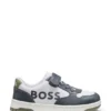 Kindersneaker aus Leder und Canvas
