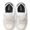 Kindersneaker aus Leder und Canvas