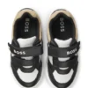 Kindersneaker aus Leder und Canvas