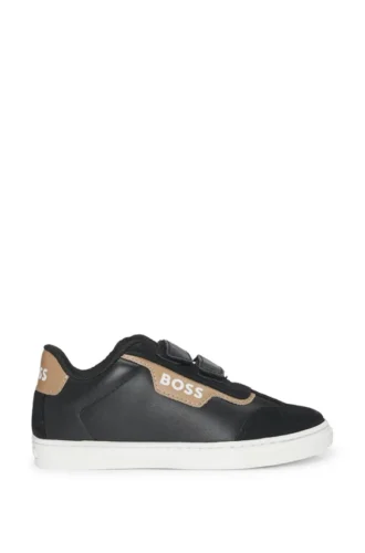 Kindersneaker aus Leder und Mesh