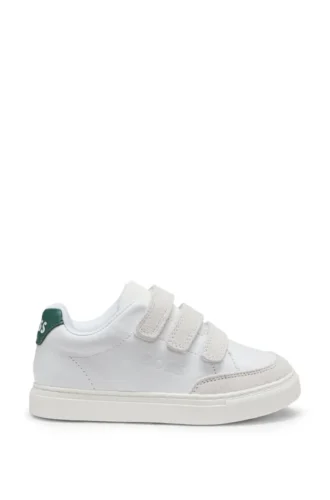 Kindersneaker aus Leder und Mesh