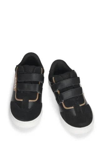 Kindersneaker aus Leder und Mesh