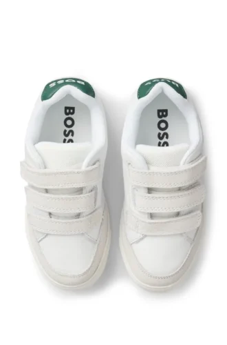 Kindersneaker aus Leder und Mesh