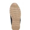 Kindersneaker aus Leder und Mesh mit elastischem Logo-Band