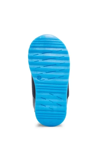 Kindersneaker aus Leder und Mesh mit Markenriemen