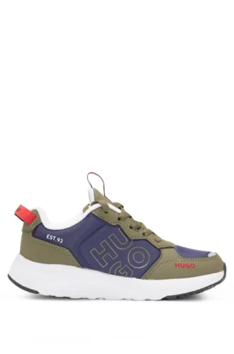 Kindersneaker aus Materialmix mit Kunstleder