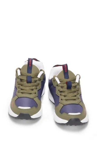 Kindersneaker aus Materialmix mit Kunstleder