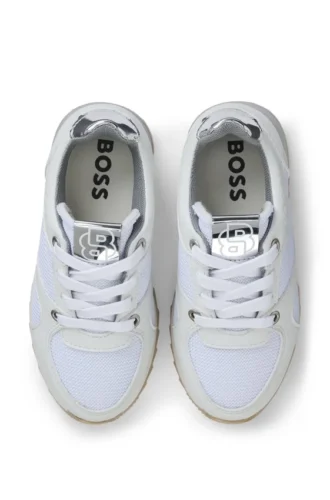 Kindersneaker aus Mesh und Kunstleder