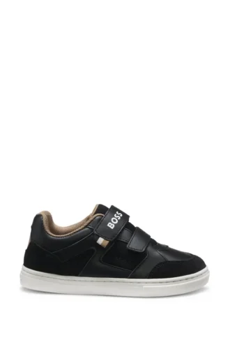 Kindersneaker aus Mesh und Leder