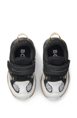Kindersneaker aus Mesh und Leder