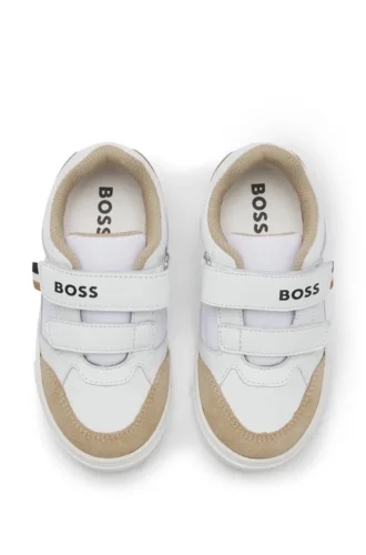 Kindersneaker aus Mesh und Leder