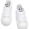 Kindersneaker aus Monogramm-Canvas mit metallischem Kunstleder