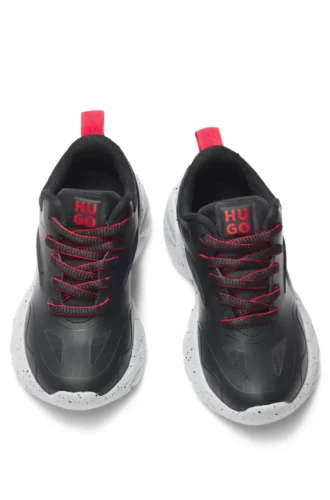 Kindersneaker aus Ripstop-Stoff und Kunstnubuk