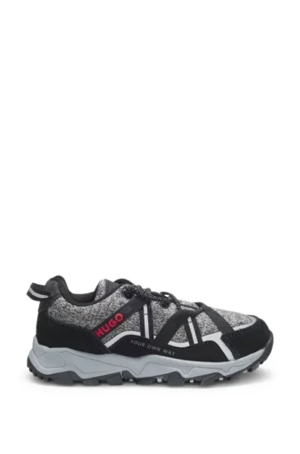 Kindersneaker aus Wildleder und Kunstleder