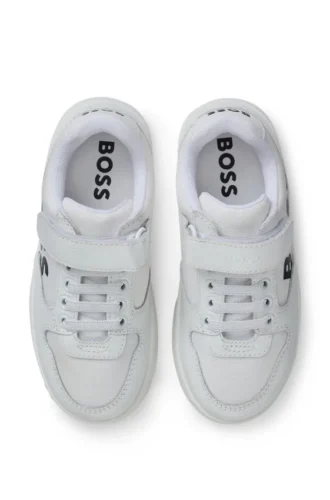 Kindersneaker mit Lederbesatz