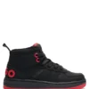 Kindersneaker mit Markenlogo aus Kunstnubukleder