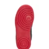 Kindersneaker mit Markenlogo aus Kunstnubukleder