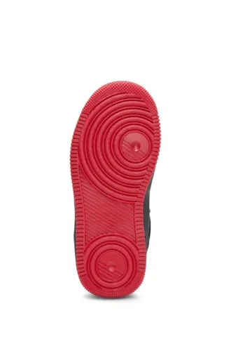 Kindersneaker mit Markenlogo aus Kunstnubukleder