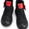 Kinderstiefel mit Leder-Reißverschlusszug mit Markenlogo Kinderstiefel mit Leder-Reißverschlusszug mit Markenlogo