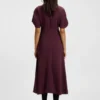 Kleid aus Crêpe mit Schlüssellochausschnitt