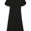 Kleid aus Crêpe mit Schlüssellochausschnitt