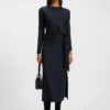 Kleid aus Stretch-Jersey mit geknotetem Taillendetail
