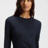Kleid aus Stretch-Jersey mit geknotetem Taillendetail