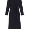 Kleid aus Stretch-Jersey mit geknotetem Taillendetail