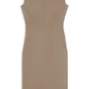 Kleid aus Stretchstoff mit Flügelärmeln