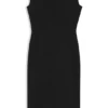 Kleid aus Stretchstoff mit Flügelärmeln