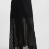 Kleid mit Burnout-Punkten und Spaghettiträgern