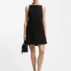 Kleid mit Falten vorne und Ballonrock