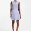 Kleid mit Falten vorne und Ballonrock