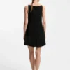 Kleid mit Falten vorne und Ballonrock