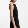 Kleid mit Falten vorne und Ballonrock