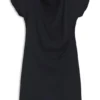 Kleid mit gerafften Details und drapiertem Ausschnitt