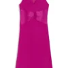 Kleid mit geraffter Vorderseite aus Crinkle-Satin